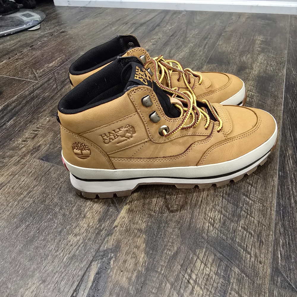 Timberland X Vans Collab Men's Tan Leather Hiking Boots Size 7.5 US
